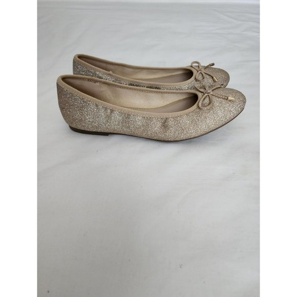 Xappeal Women's Gold TINE Classic Round Toe Bow Ballet Flat Shoes Size 10M - Picture 8 of 16